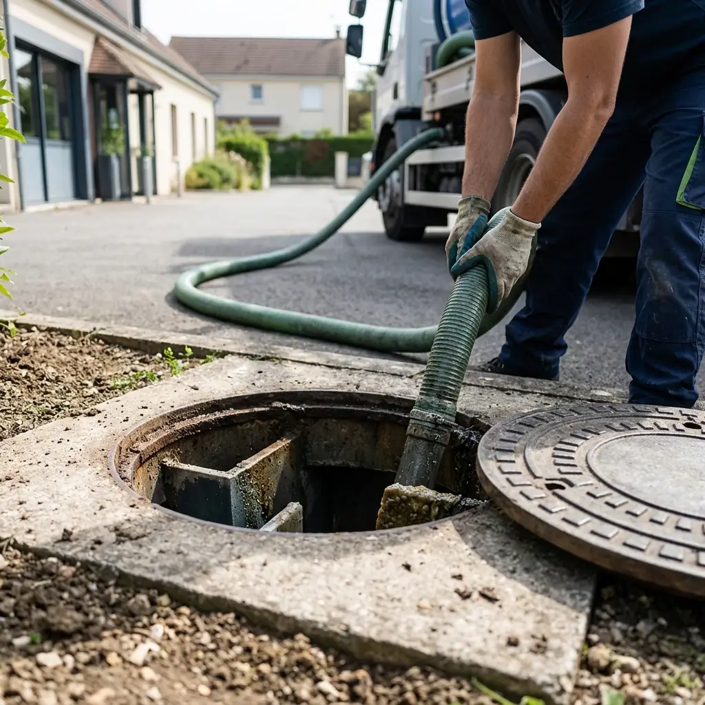 Comment se déroule la vidange à Courdimanche-sur-Essonne ?