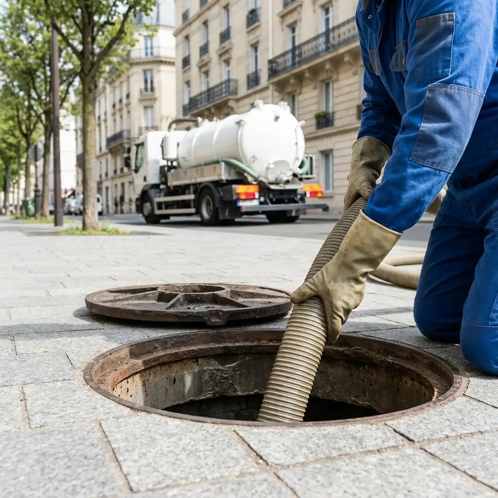Une technique de vidange rigoureuse et professionnelle