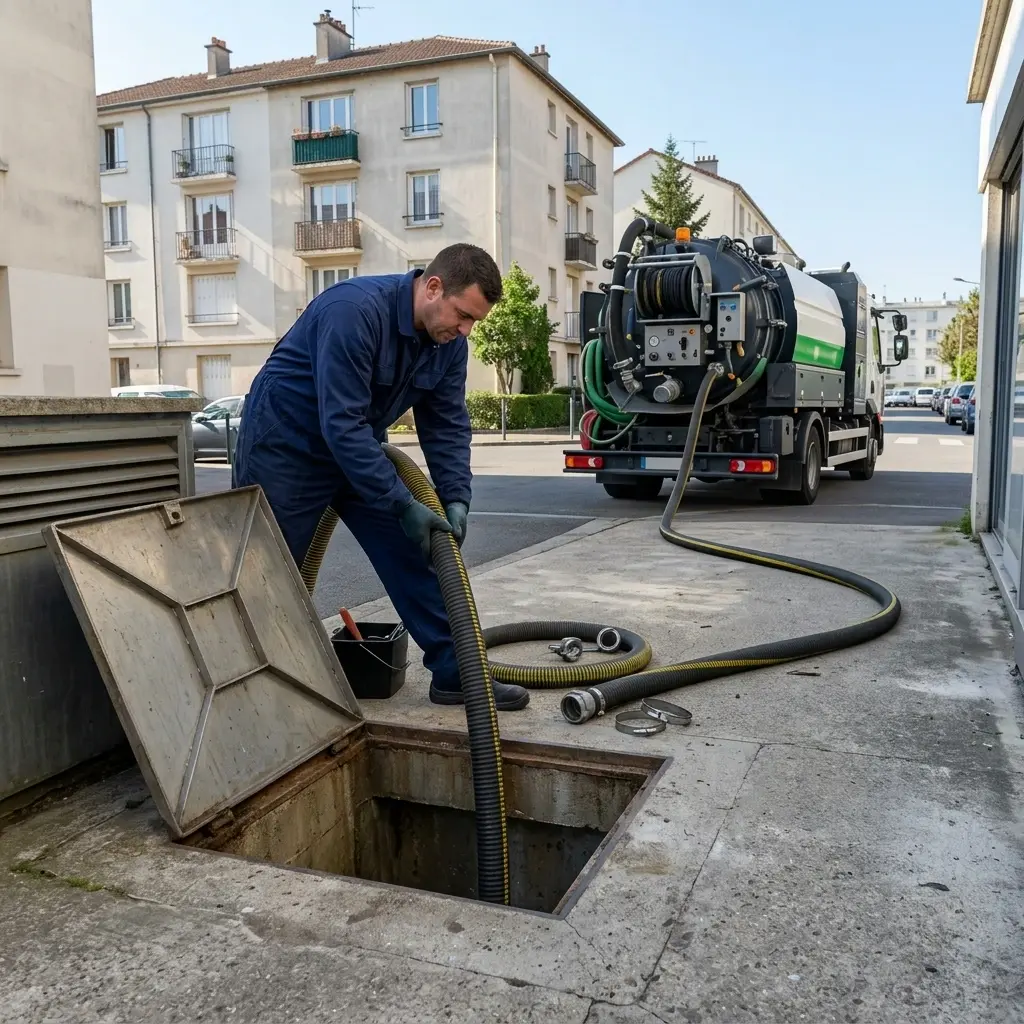 Comment se déroule la vidange à La Courneuve ?