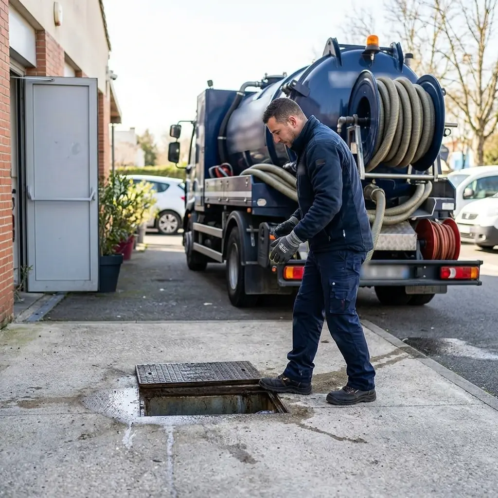 Comment se déroule la vidange de bac à graisse à Santeny ?
