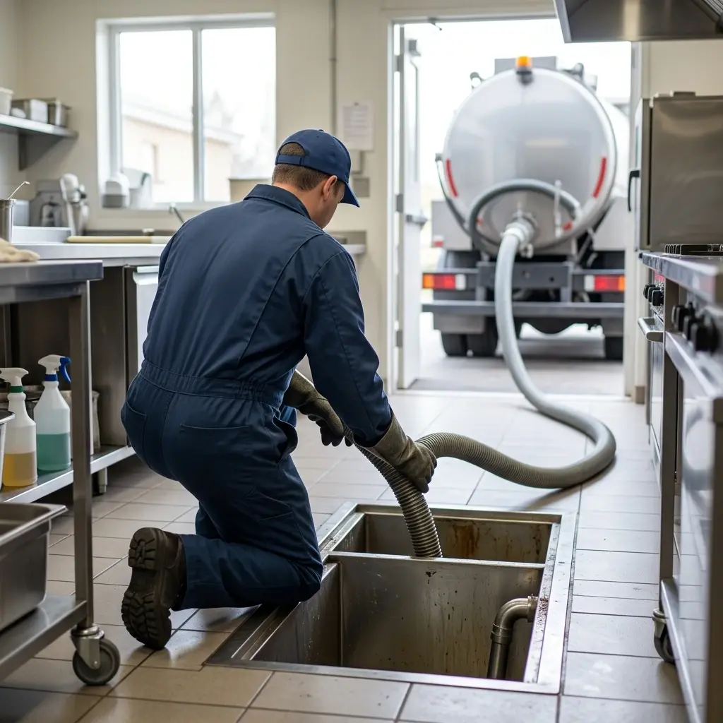 Comment se déroule la vidange de bac à graisse à Menucourt ?