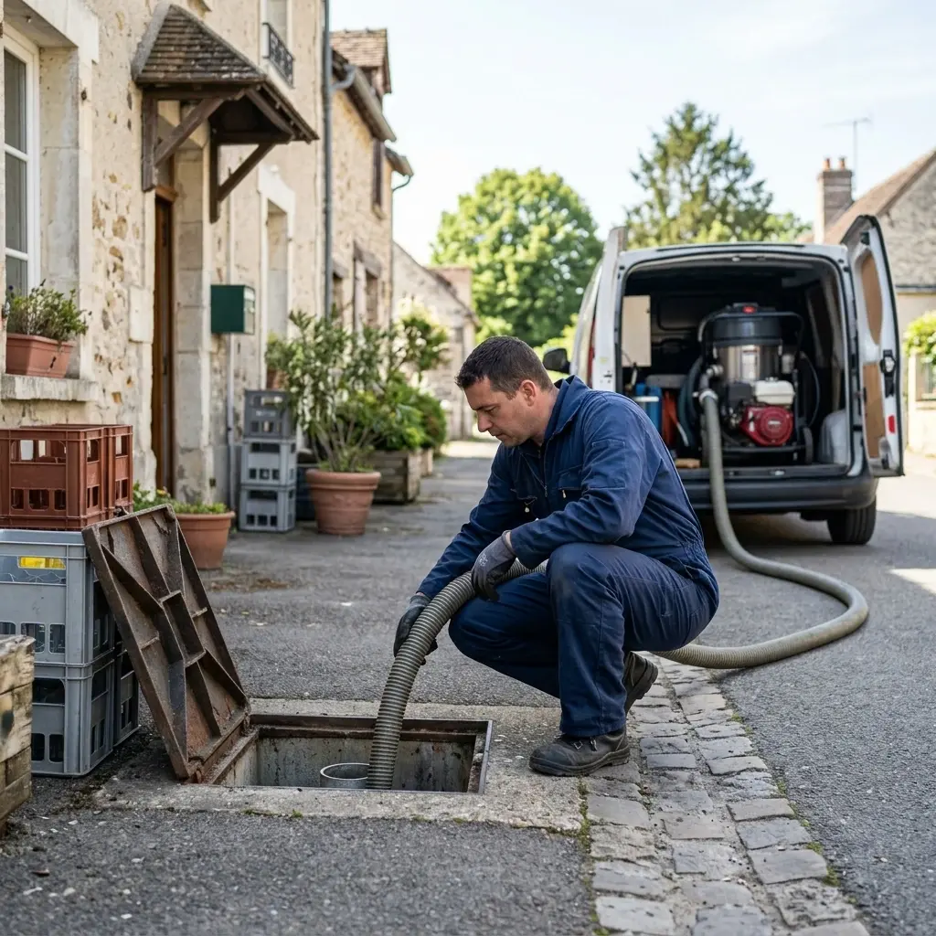 Comment se déroule la vidange de bac à graisse à Hérouville-en-Vexin ?