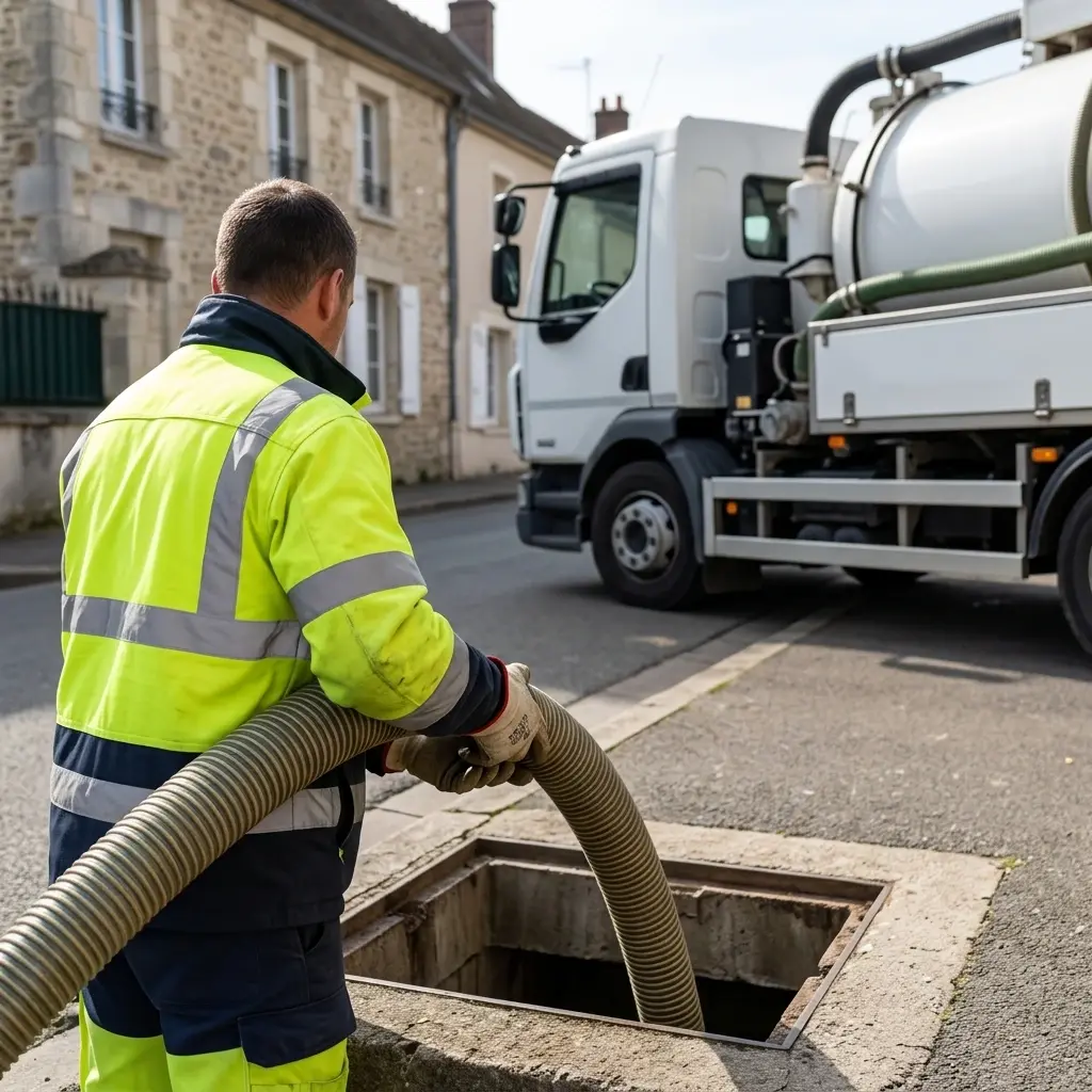 Comment se déroule la vidange à Guiry-en-Vexin ?