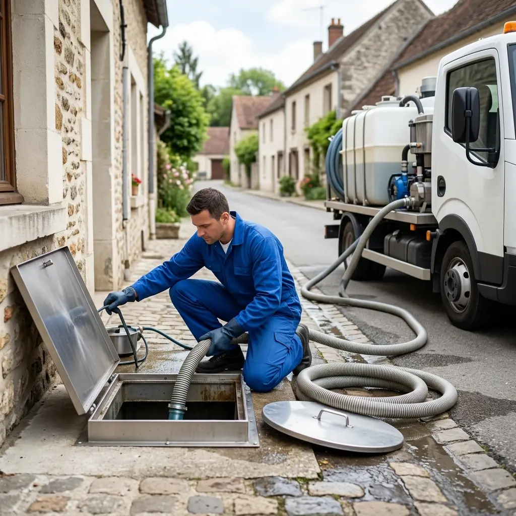 Comment se déroule la vidange à Courcelles-sur-Viosne ?