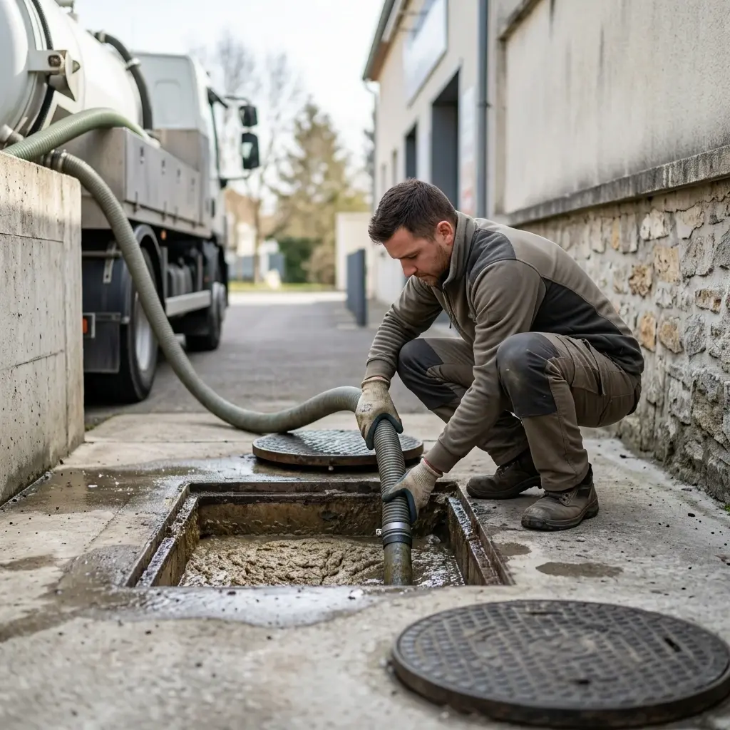 Une technique de pompage et nettoyage professionnelle