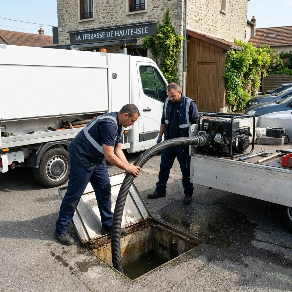 Comment se déroule l'intervention à Haute-Isle ?