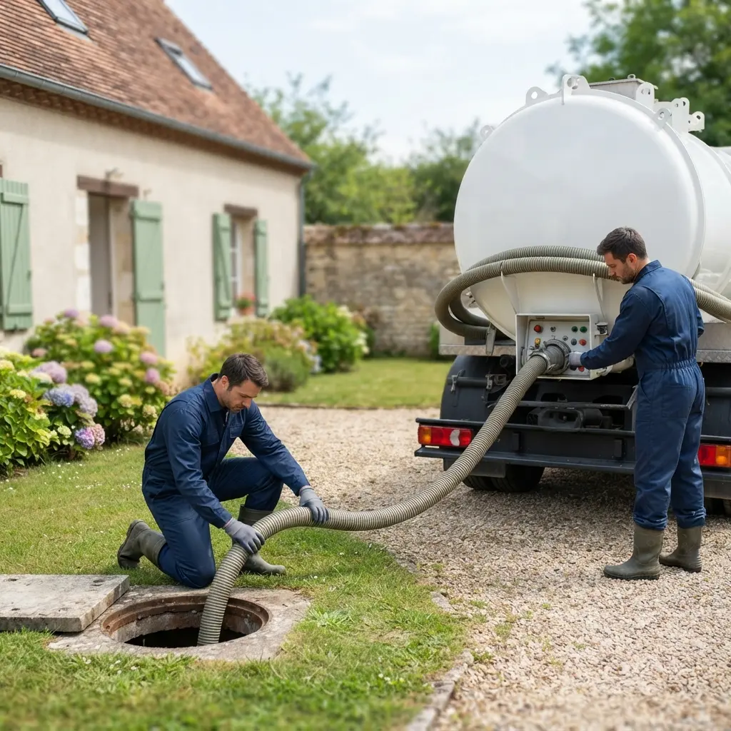 Notre méthode de vidange de la fosse septique