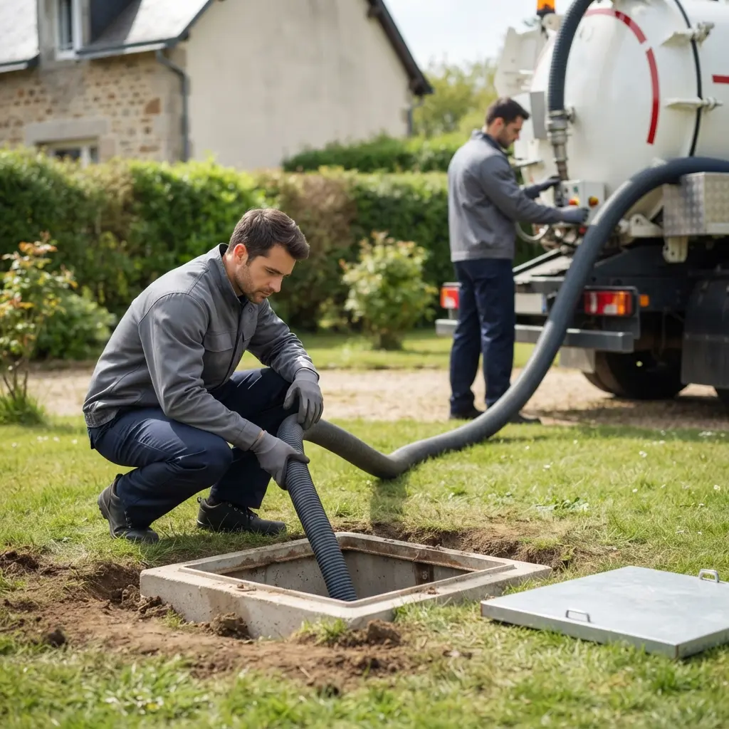 Comment se déroule la vidange de fosse à Falck ?