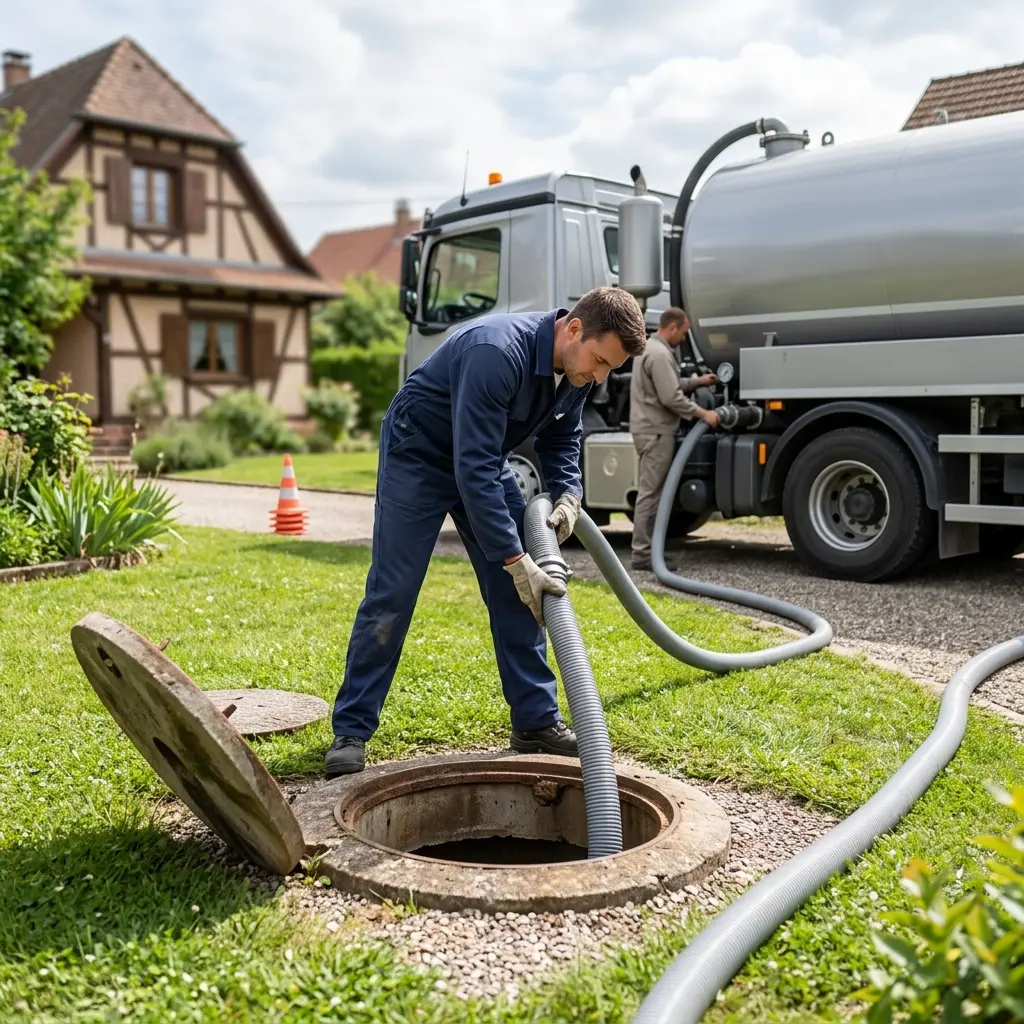 Comment l’intervention de vidange se déroule à Geudertheim (67170) ?