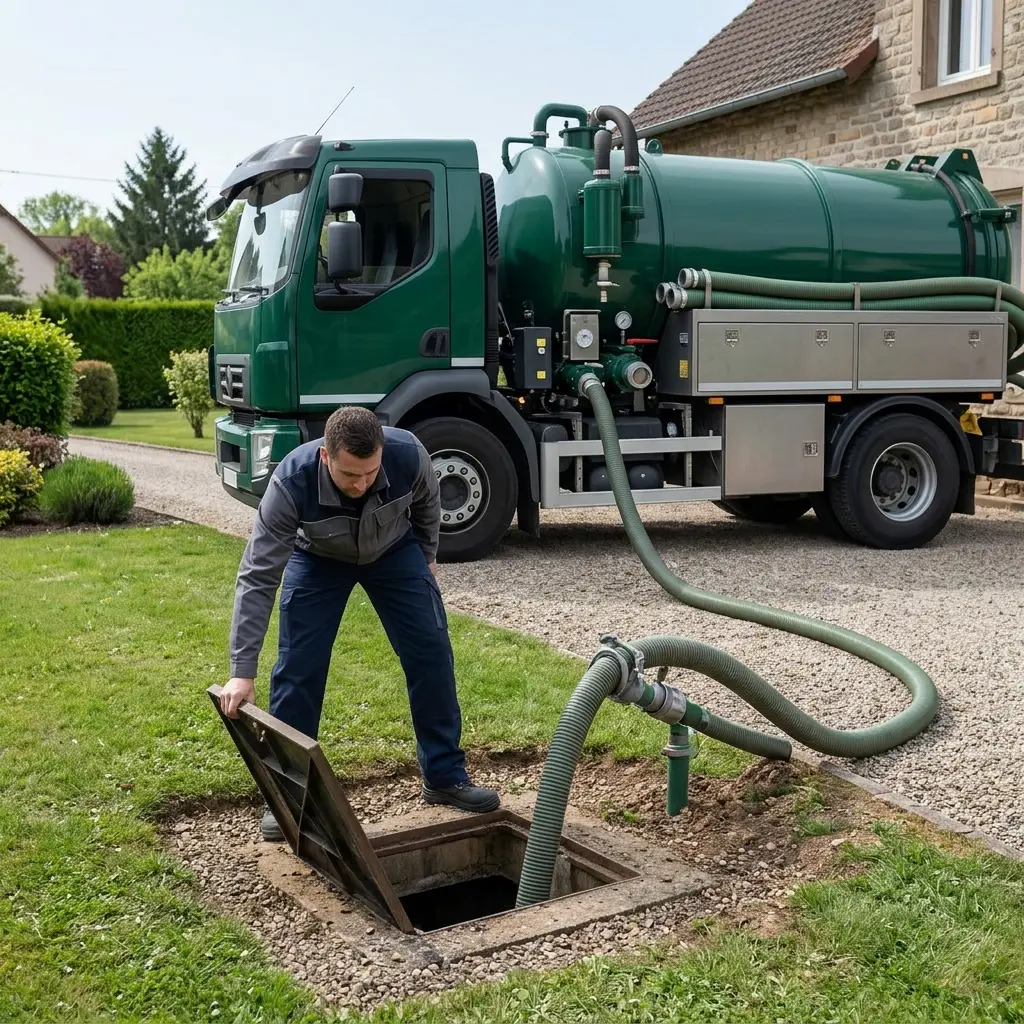 Comment se déroule une intervention de vidange de fosse septique à Bœrsch ?