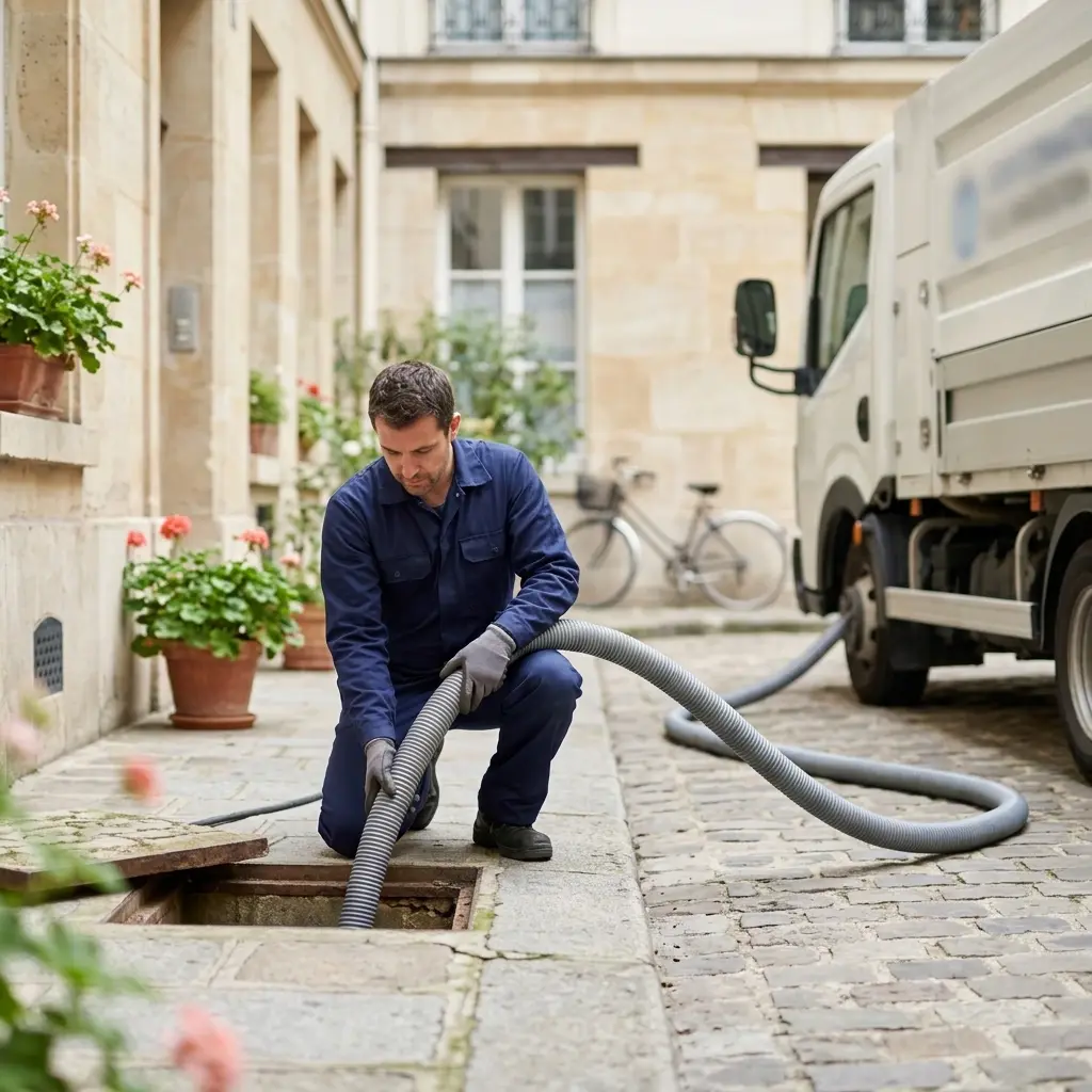 Comment se déroule la vidange à Paris 4 ?