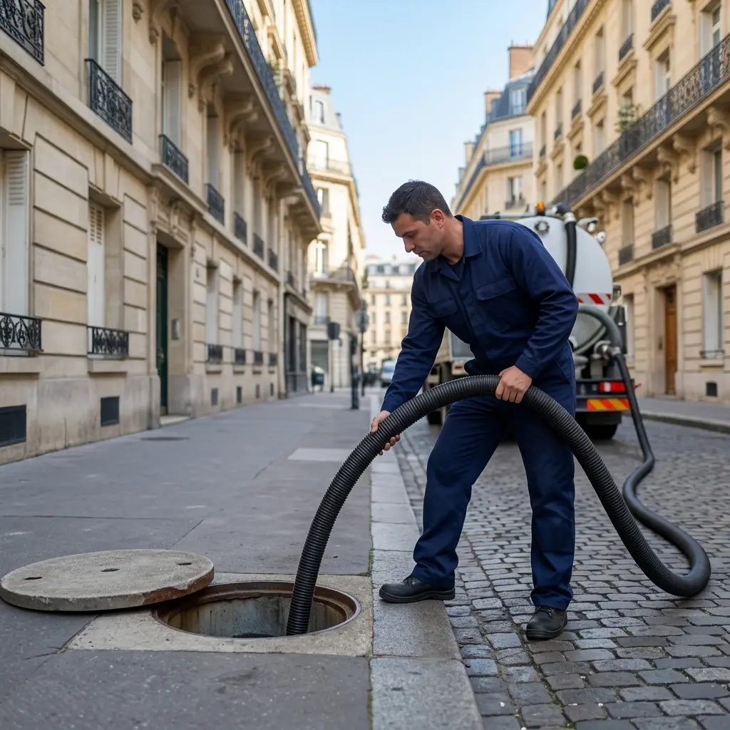 Le processus technique de pompage et nettoyage