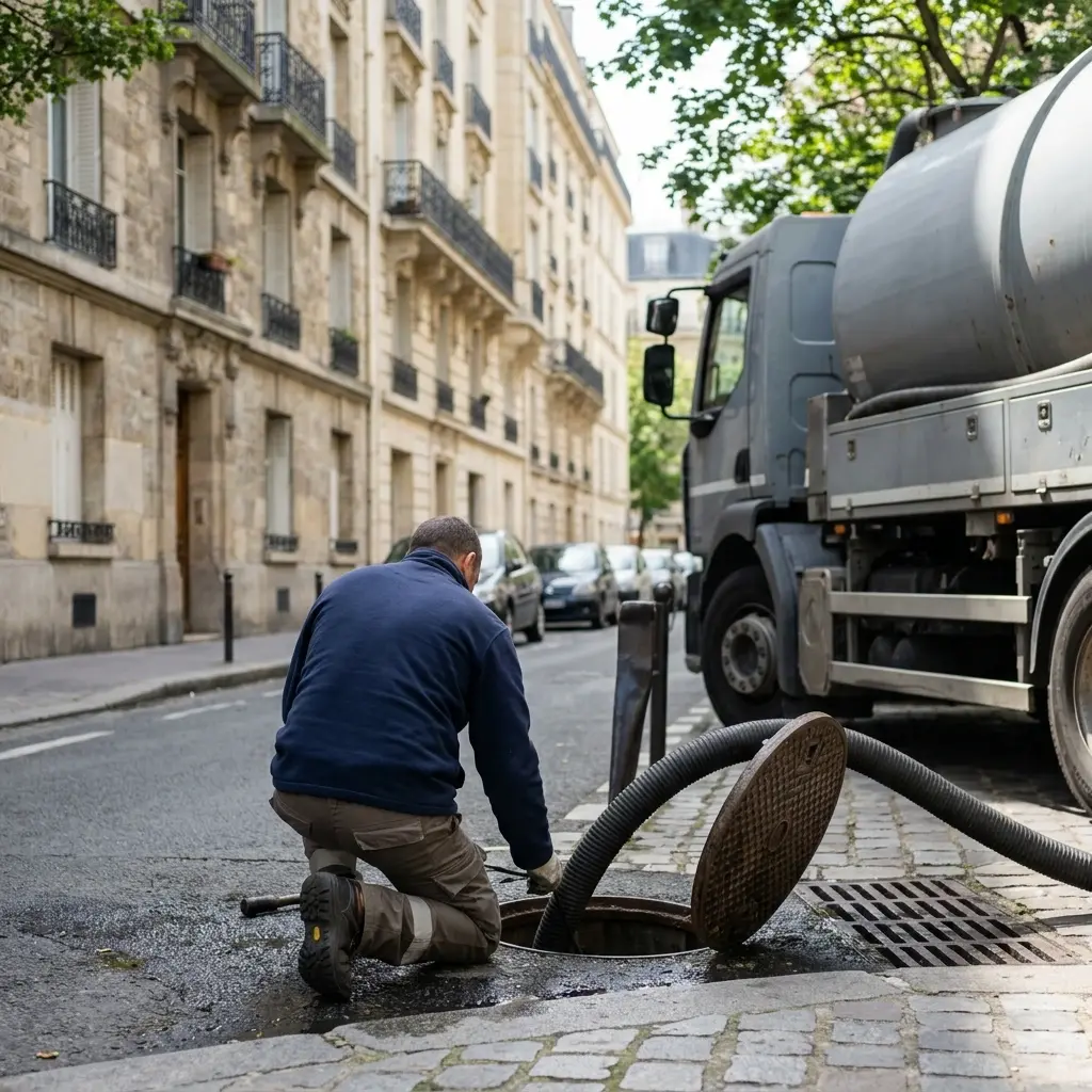 Comment se déroule la vidange à Paris 20e ?