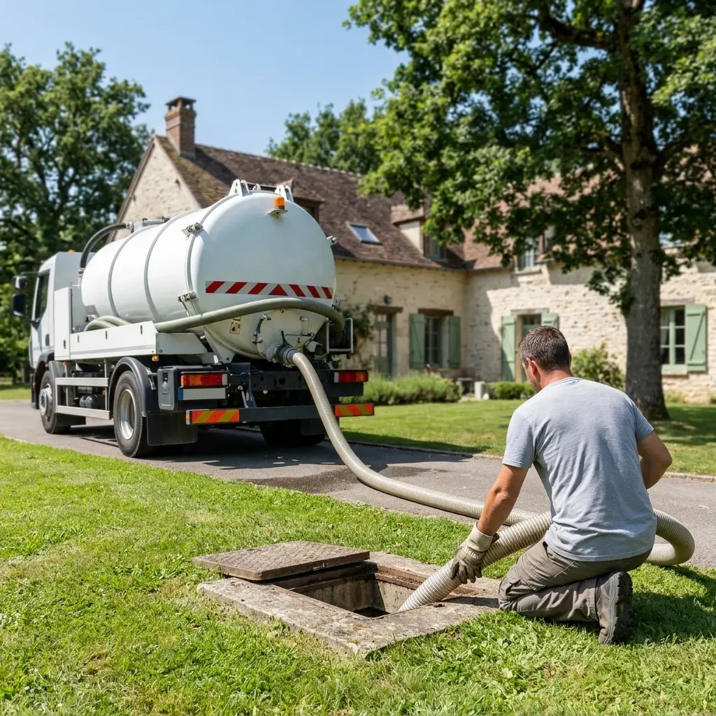 Comment se déroule la vidange à Saint-Martin-des-Champs ?