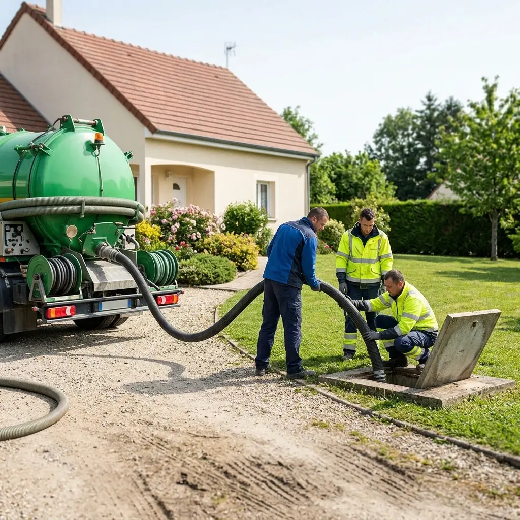 Comment se déroule la vidange à Andrezel ?