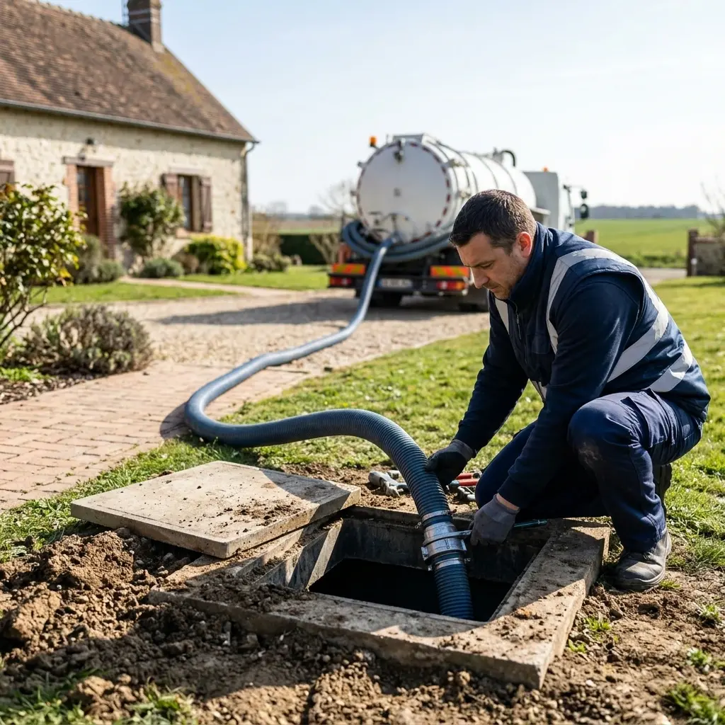 Comment se déroule la vidange de fosse à Guignes ?