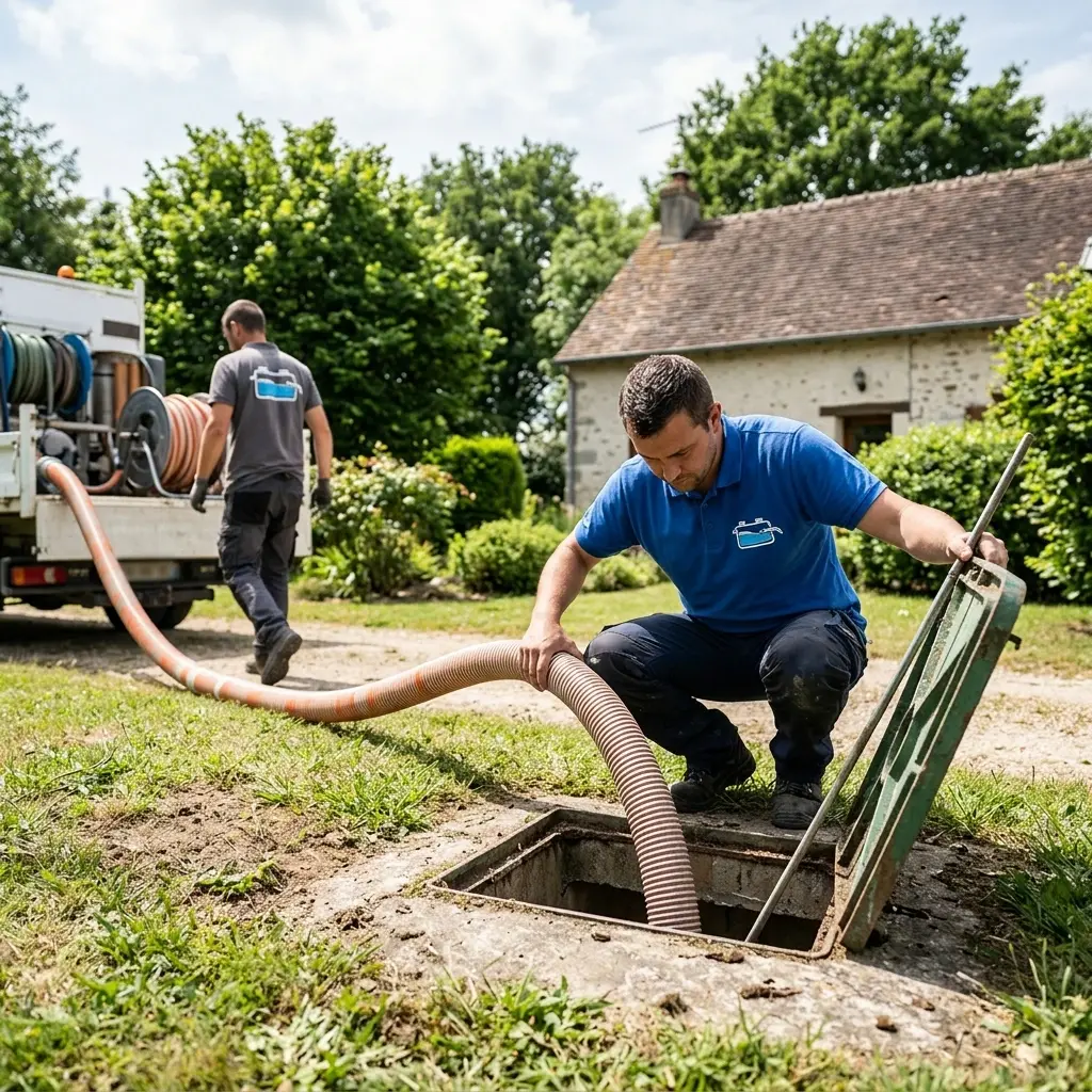 Comment se déroule la vidange à Verneuil-l'Étang ?