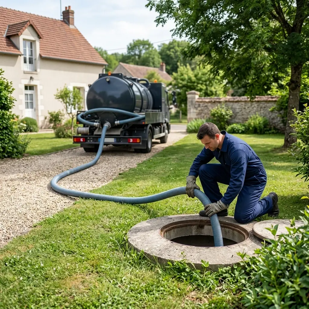 Comment se déroule la vidange à Fontaine-le-Port ?