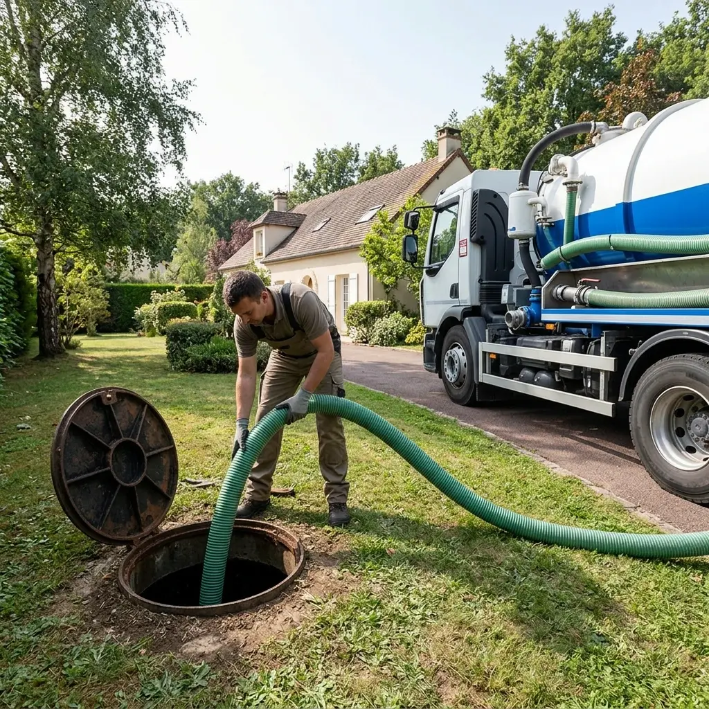 Comment se déroule la vidange à Arbonne-la-Forêt ?