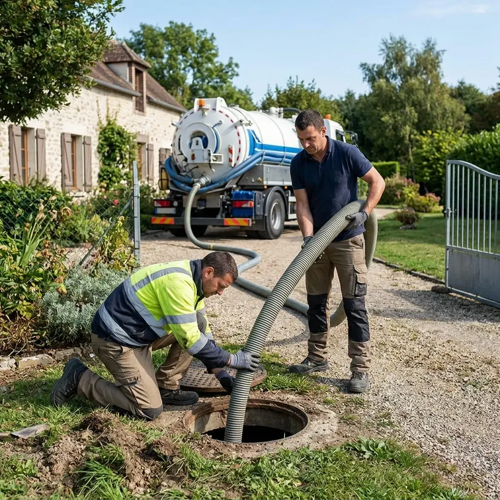 Comment se déroule la vidange de fosse septique à Lizines ?