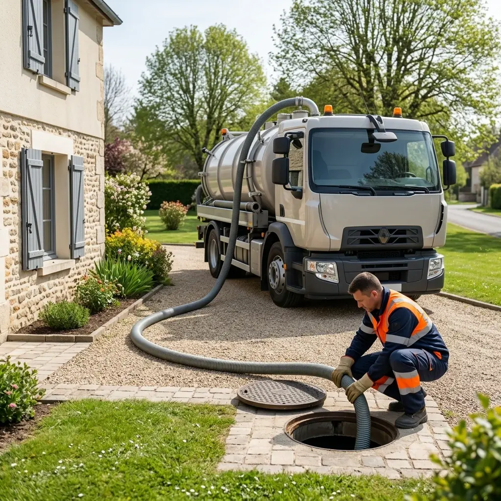 Comment se déroule une vidange de fosse septique à Sonchamp ?