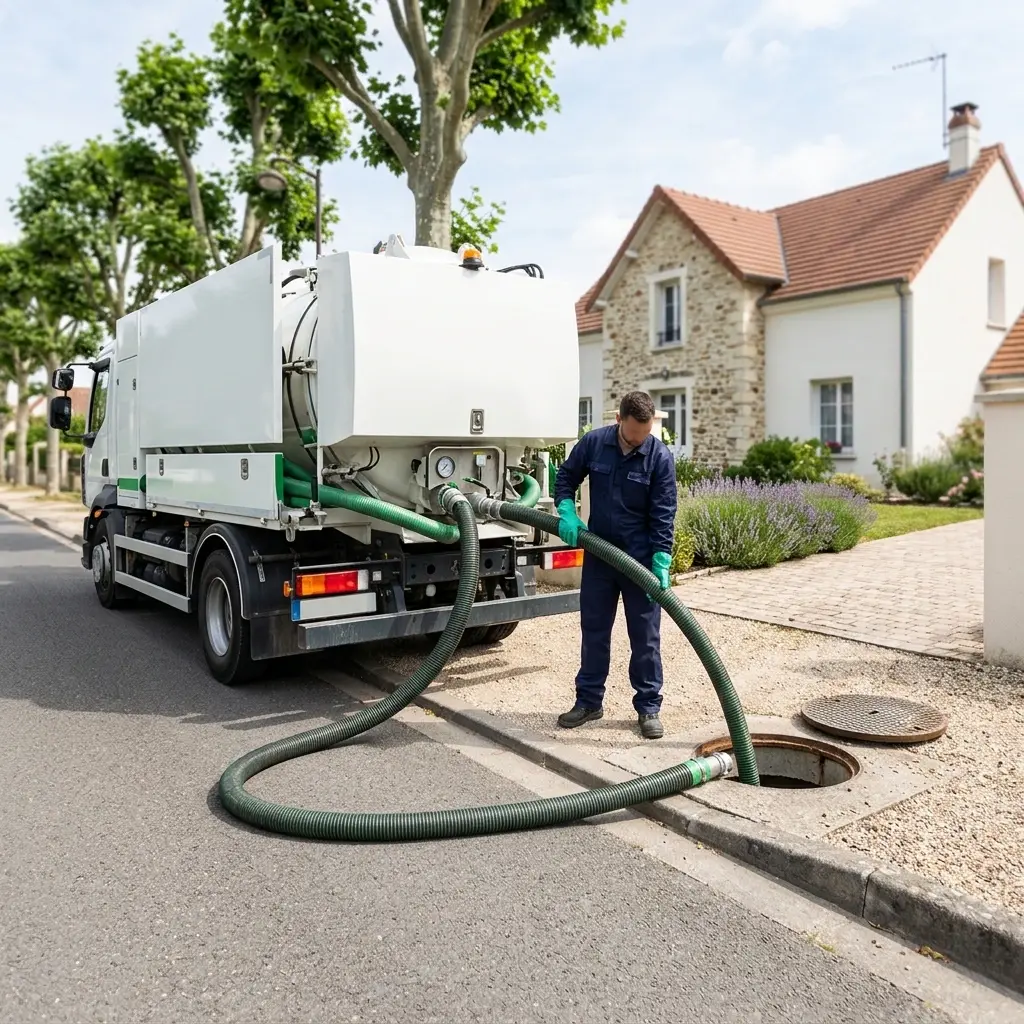 Comment se déroule la vidange de fosse à Herbeville ?