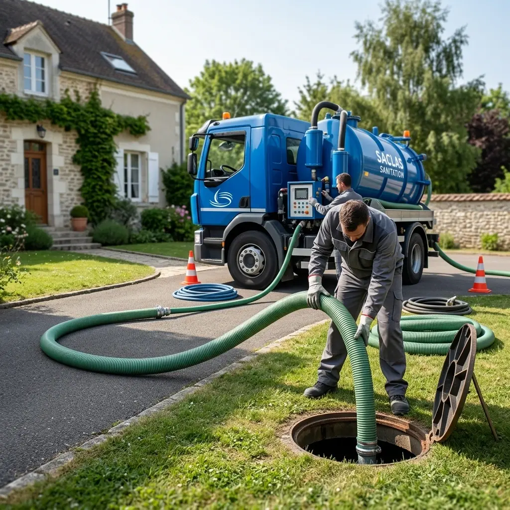 Comment se déroule la vidange à Saclas ?