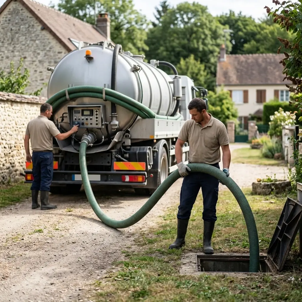 Comment se déroule la vidange de fosse à Villers-en-Arthies ?