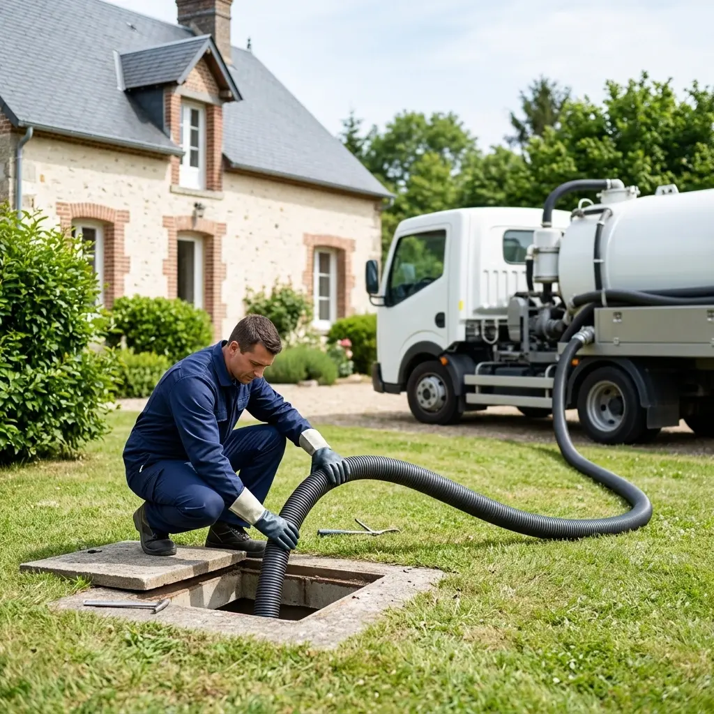 Comment se déroule la vidange au Mesnil-Aubry ?