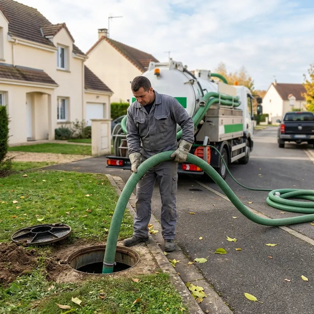 Comment se déroule une vidange de fosse à Menouville ?