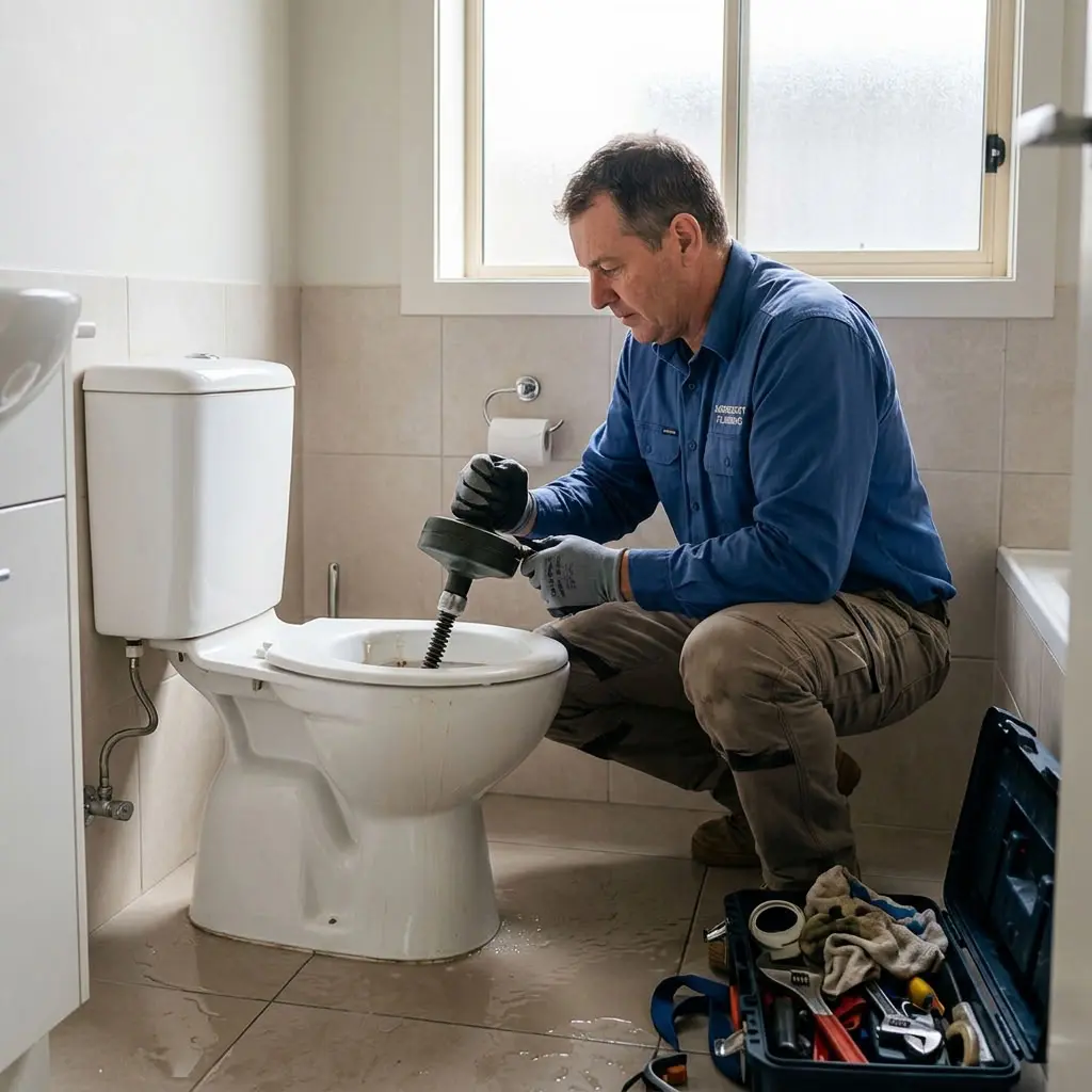 Débouchage de WC : comment réagir face à un reflux soudain ?