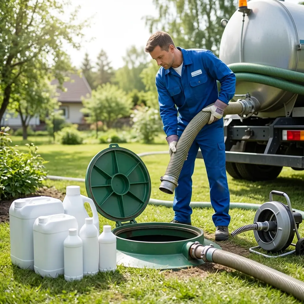 Vidange de fosse septique : impact des produits ménagers