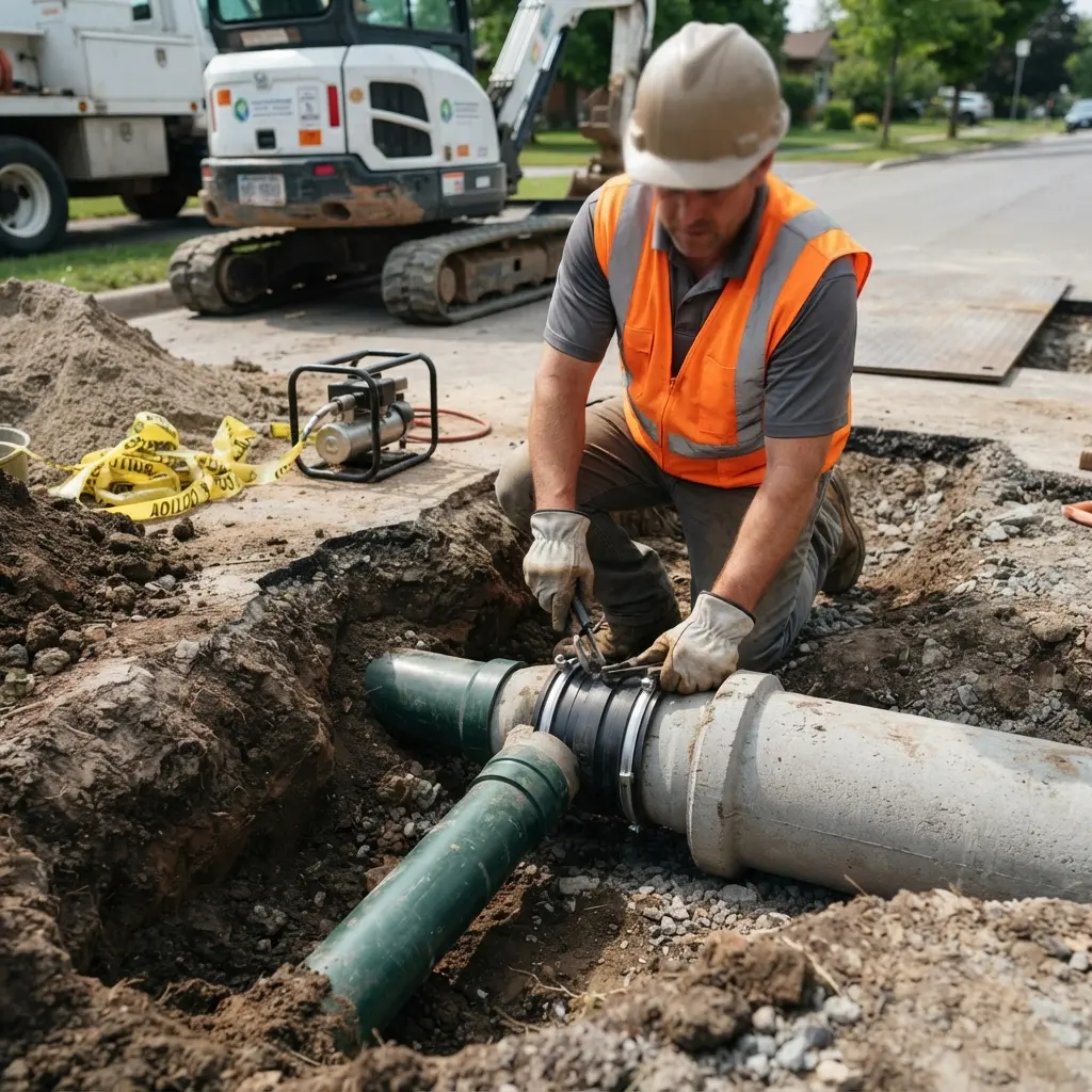 Raccordement au tout-à-l'égout : gérer les contraintes du terrain