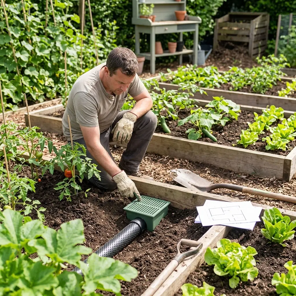 Choisir un système de drainage pour votre jardin potager