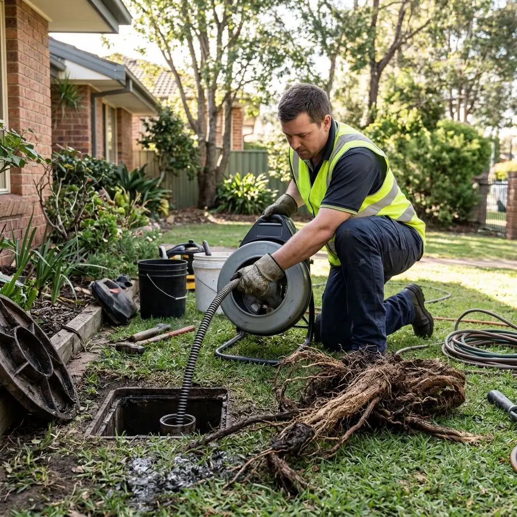 Canalisation bouchée : les dangers des racines d'arbres