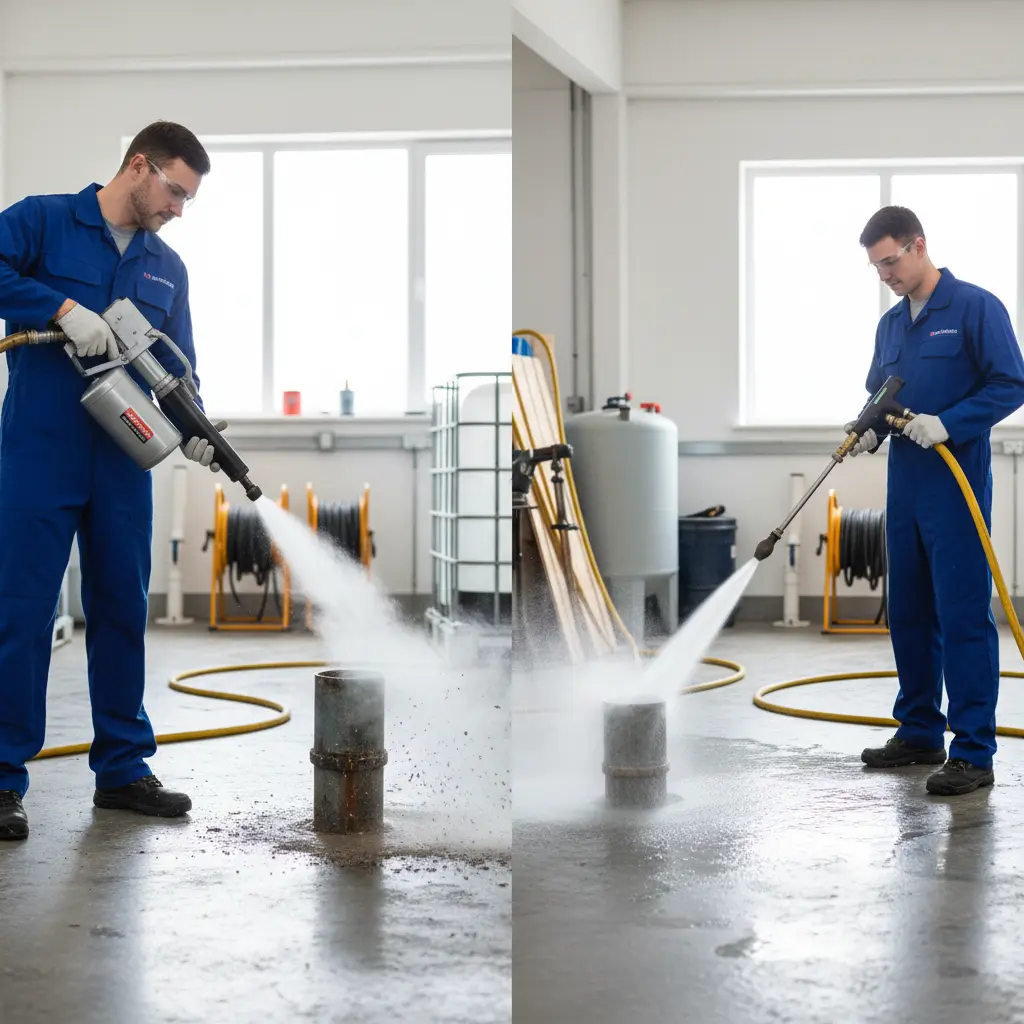 Air comprimé et hydrocurage : quelle technique choisir pour vos bouchons ?