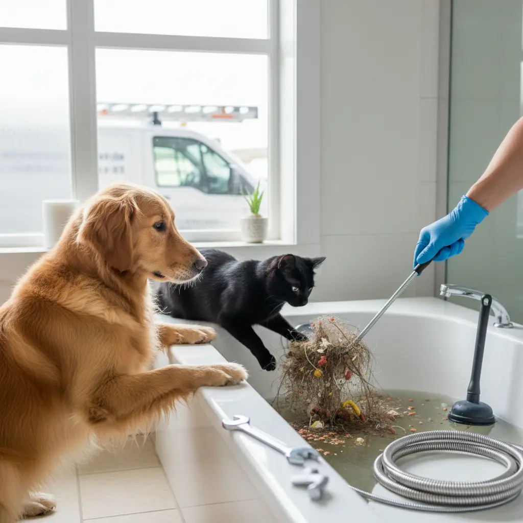 Animaux de compagnie et canalisations : comment éviter les bouchons ?